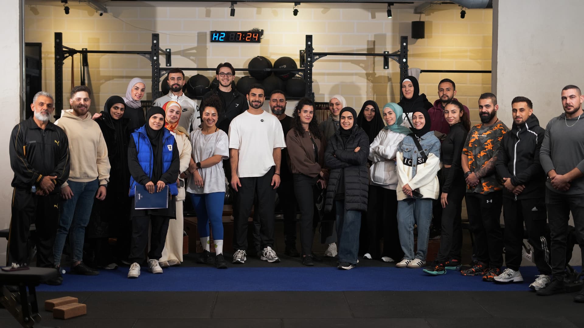 Person doing physical therapy at home